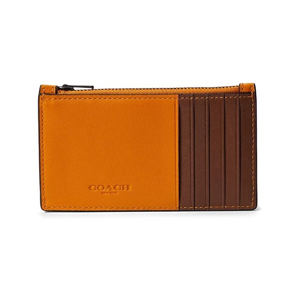 COACH Zip Card Case with Trompe L’oeil Style C9024 - Picture 2 of 2